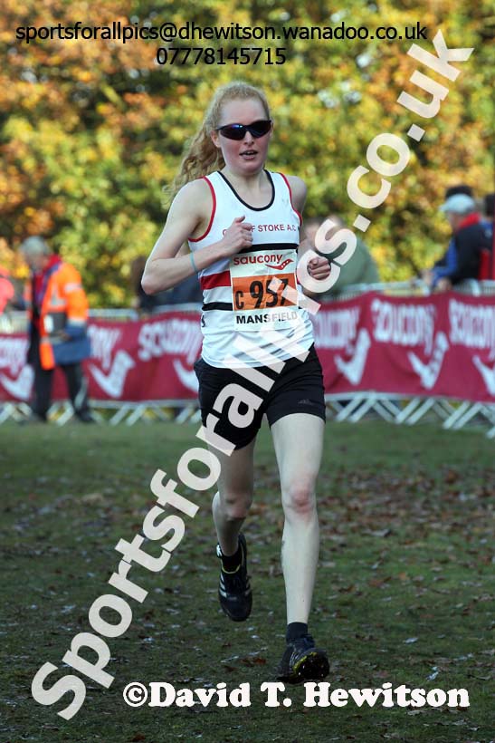 Senior women, National Cross Country Relays, Berry Park, Mansfield. Photo: David T. Hewitson/Sports for All Pics